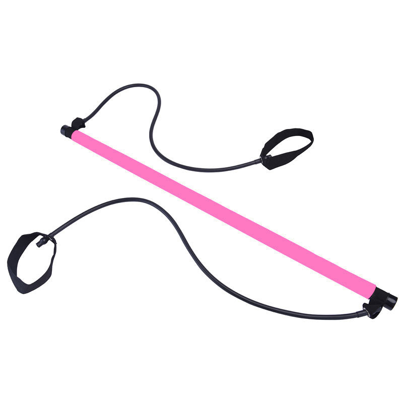 Pilates Fitness Stick with Resistance Bands for Yoga