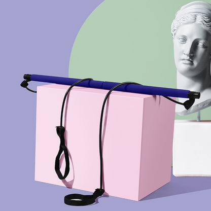 Pilates Fitness Stick with Resistance Bands for Yoga